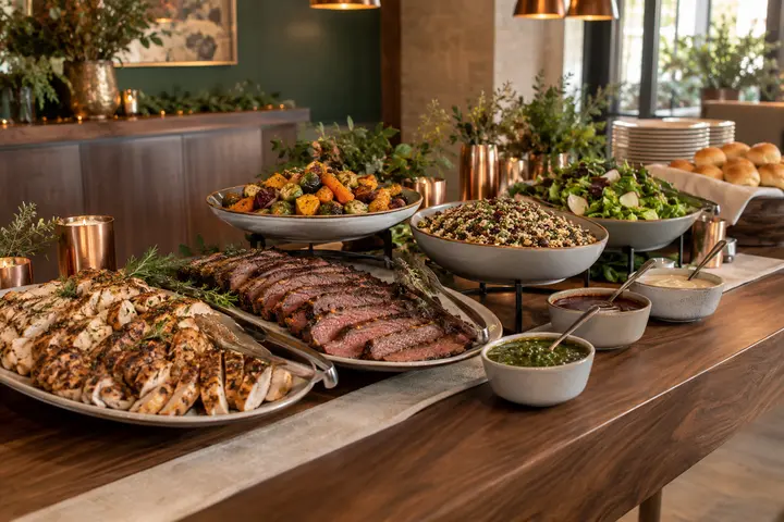 Copperwild catering buffet