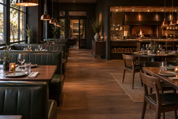 Warm Copperwild dining room